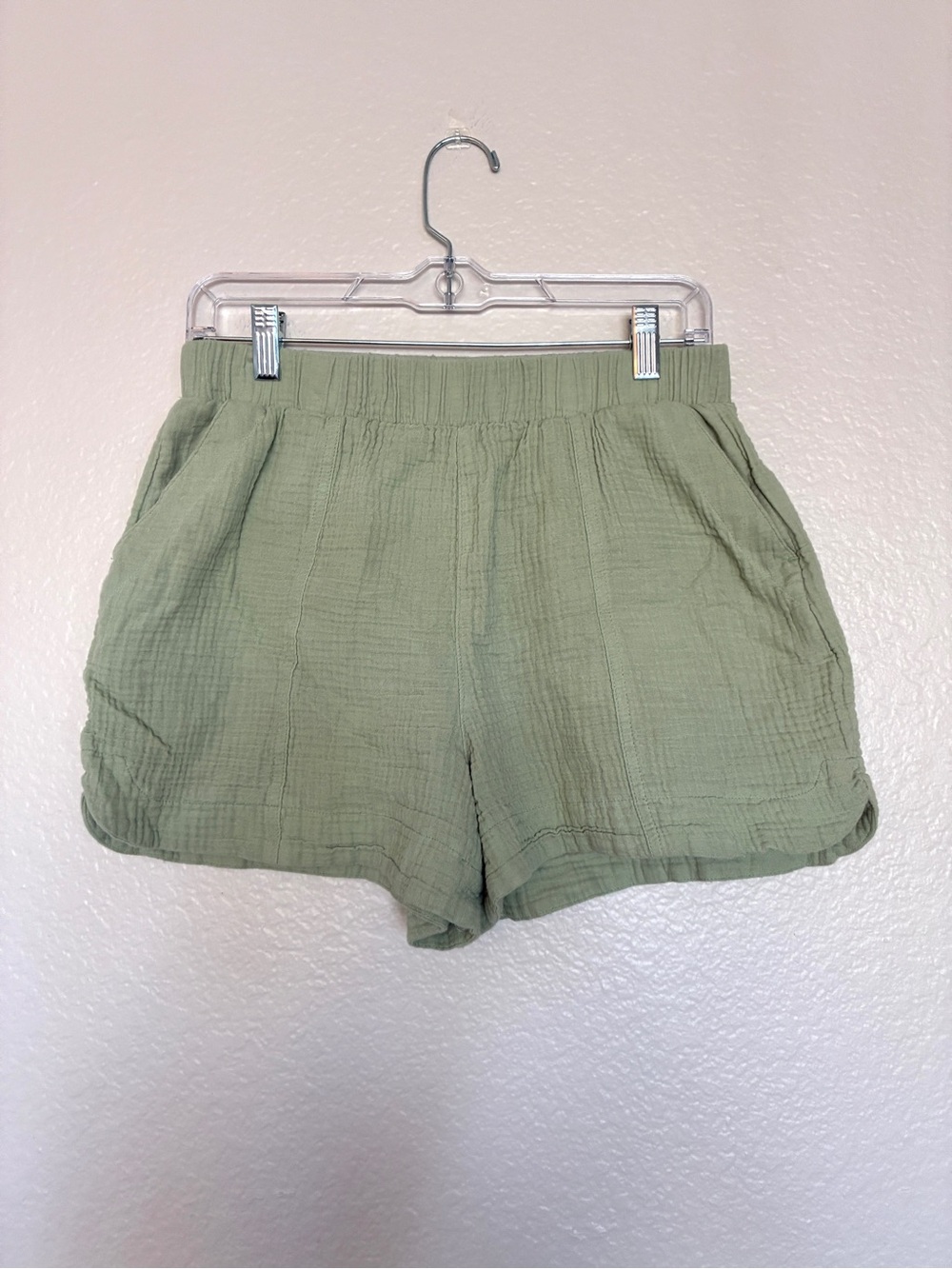 Universal Thread 100% Cotton Mint Green Textured Waffle Knit Shorts M Lounge